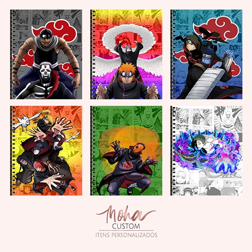 Caderno de Colorir Naruto Akatsuki