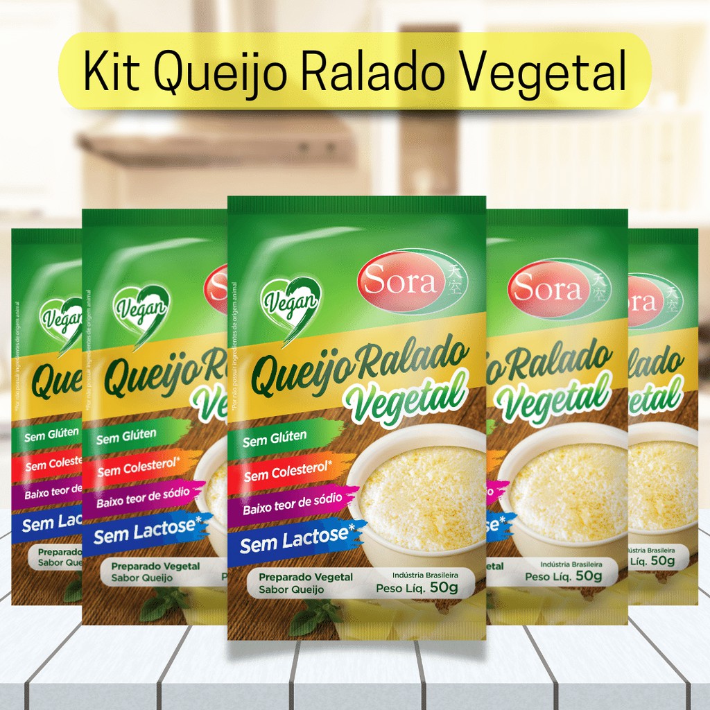 Queijo Ralado Gorgonzola Vegetal Sora 50g - Vegano - Loja Vegana