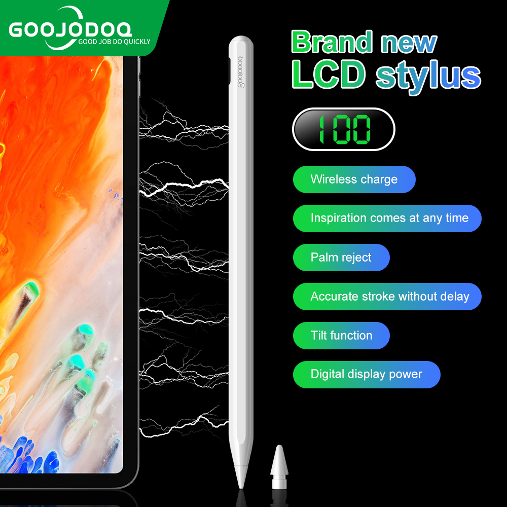 Caneta Stylus para iPad com rejeição de palma e carga rápida, lápis ativo  compatível com (2018-2022) Apple iPad Pro (11/12,9 polegadas), iPad Air