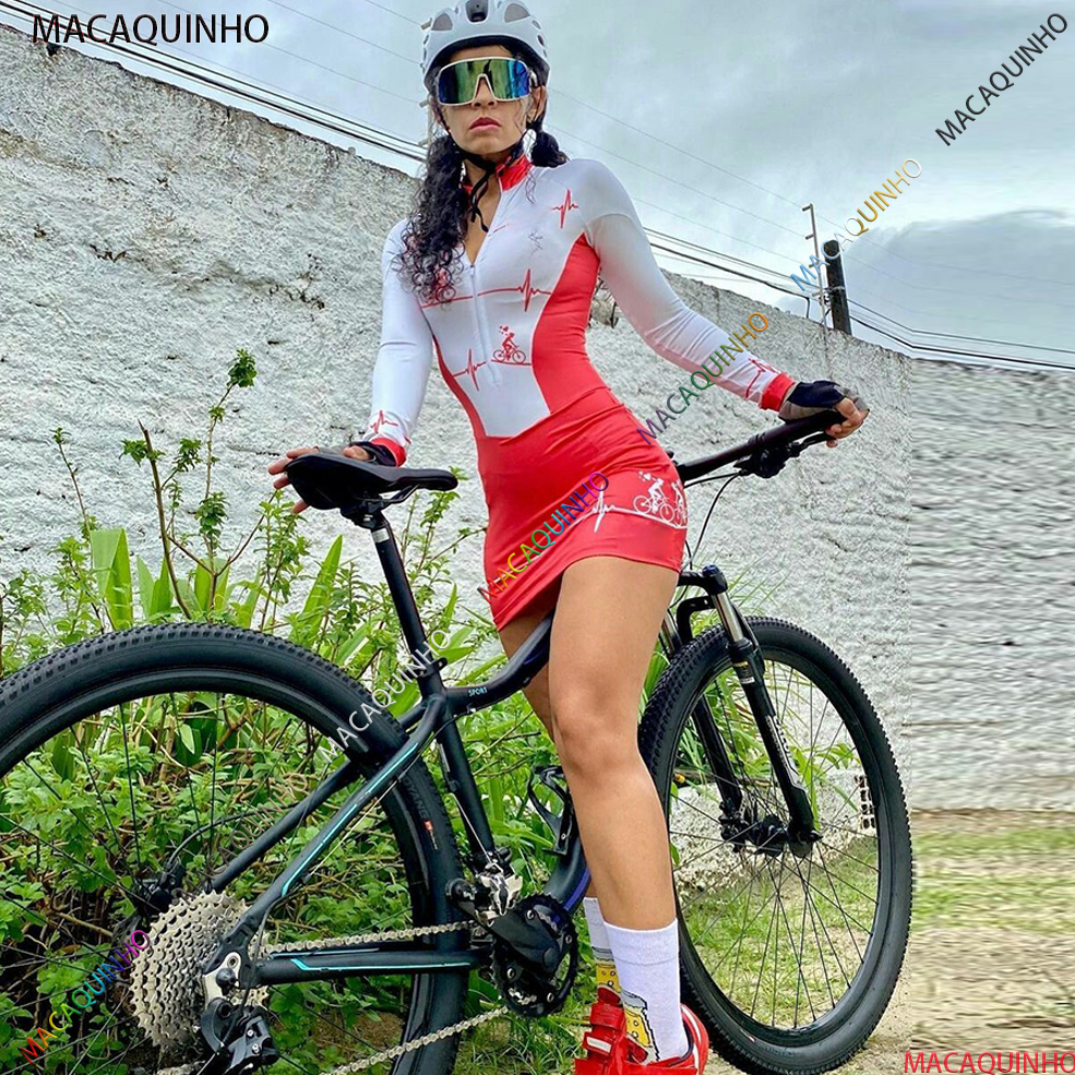 Macacão Ciclismo Feminino Conjunto Ciclismo Feminino Macaquinho Ciclismo  Feminino Vestido De Bicicleta De Montanha Feminino Protetor Solar  Respirável ...