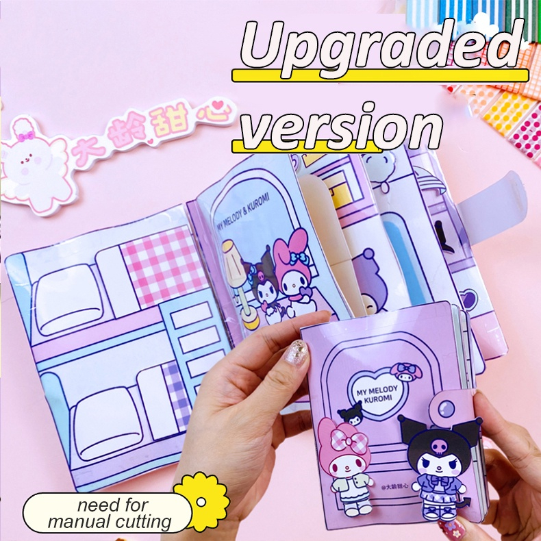 Novo Estilo de Jogo Educacional Infantil de Bricolage, Gatinho Bonitinho  Descompressão Criativa Livro de Brinquedos Caseiro Infantil, Jogo de  Brinquedos de Papel