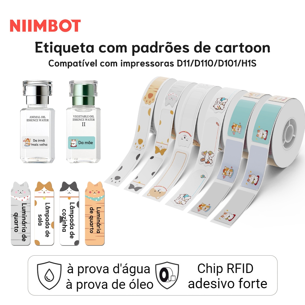 Fita Niimbot D11 D110 Impressora Portátil De Rótulos Nimbot D110