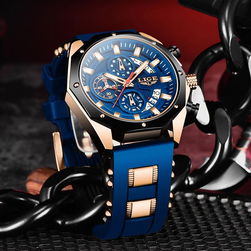 Moda topo marca de luxo cronógrafo esporte militar ouro quartzo relógios de  pulso homem 2022 relógios