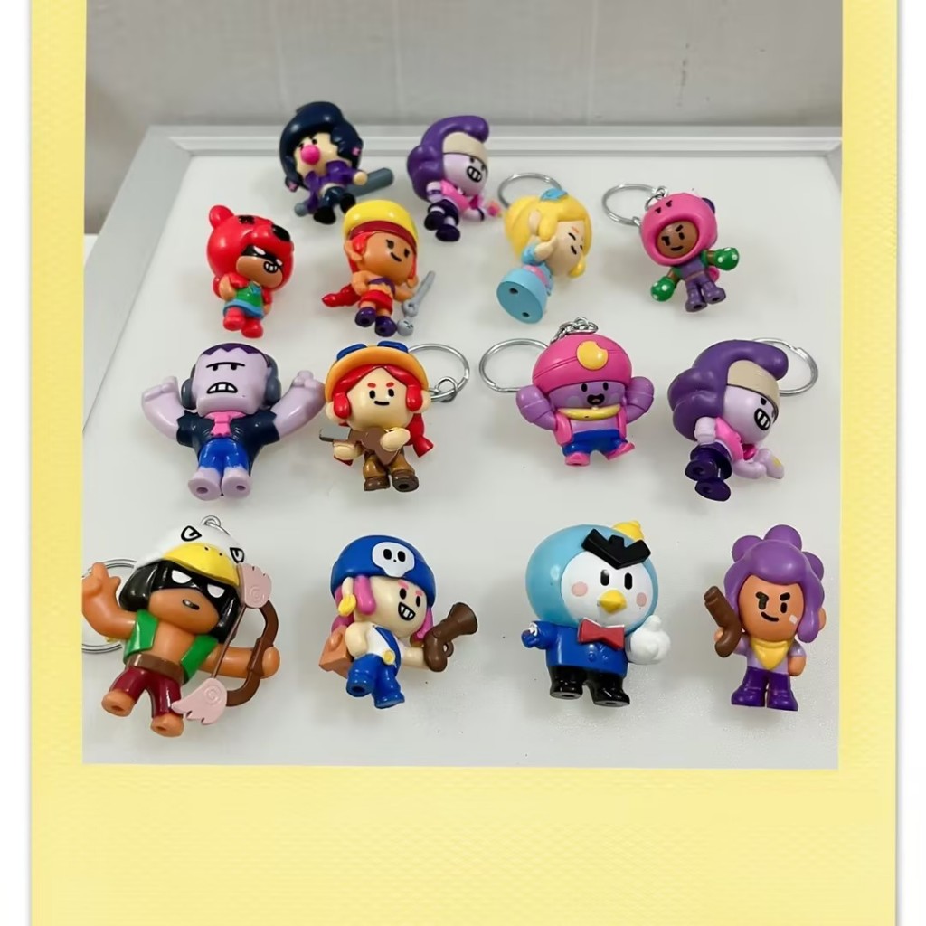 Linha Brawl Stars LINE FRIEND Brawl Stars LINE FRIEND Merchandise Mini  Cartoon Decoração de Bonecas de Carro Versão Genuína