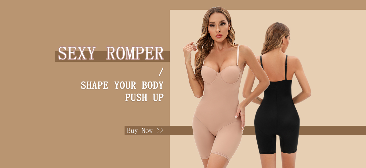 Elastic Shapewear Bodysuit Scoop Neck Tummy Control Butt - Temu