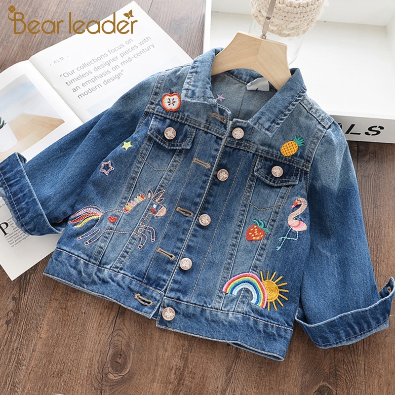 Jaqueta jeans best sale infantil bordada