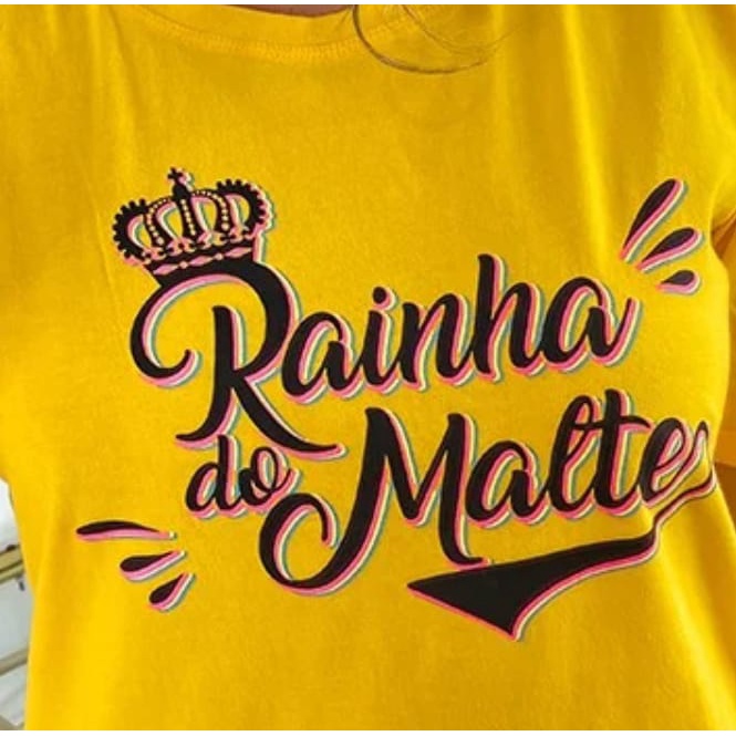 CAMISETÃO - RAINHA DO MALTE (AMARELO)