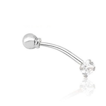 Piercing Tragus Reto Bolinha em Prata 950