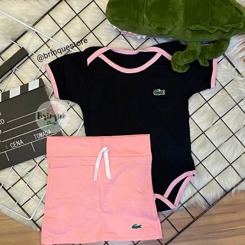 conjunto Lacoste para bebê