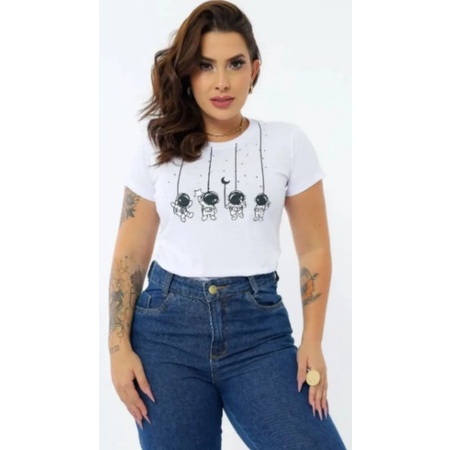 Blusa feminina estampa olho grego