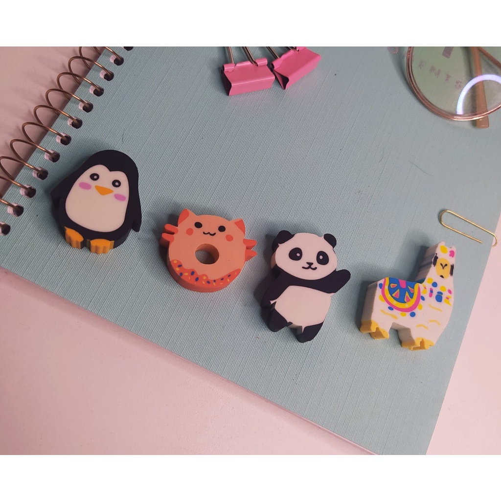 SEWACC Pequeno 16 Pçs Panda Borracha Brinquedos Populares Mini Decoração  Mesa Animais De Estimação De Lápis Topper Panda Borracha Desenhos Animados  Borracha Desenhos Animados : : Papelaria e Escritório