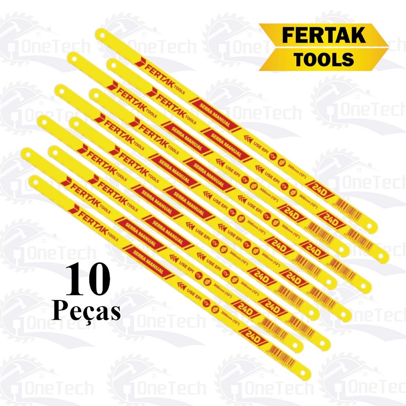 Lamina De Serra Aço Carbono 24 Dentes Fertak Tools