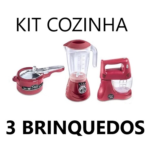 Eletro Cozinha Infantil Panela Comida Brinquedo Menino 16pç em