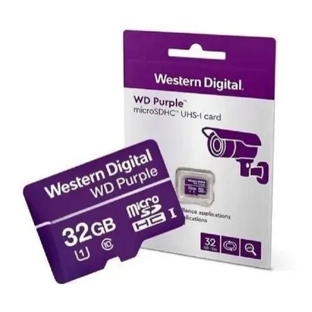 WESTERN DIGITAL WDD032G1P0C WD Purple SC QD101 microSD カード (32GB SDHC) 超可爱  - メモリーカード