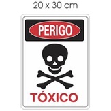 Placa de perigo muito tóxico - Trik