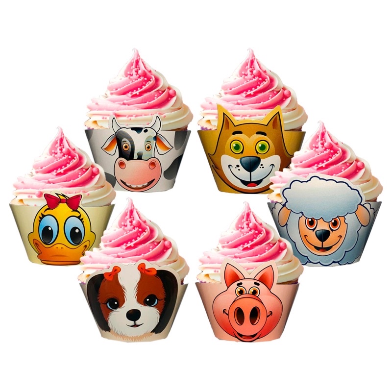 Cupcake Decorado Bichos Safari