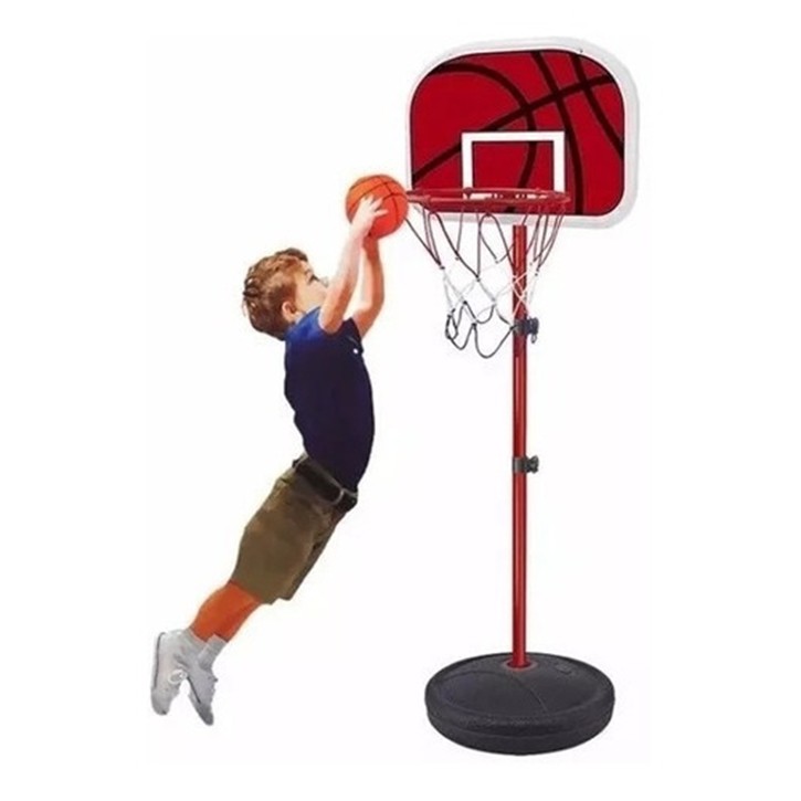Conjunto jogo de basquetebol infantil ajustável 160 cm - Loja Sitio da Magia