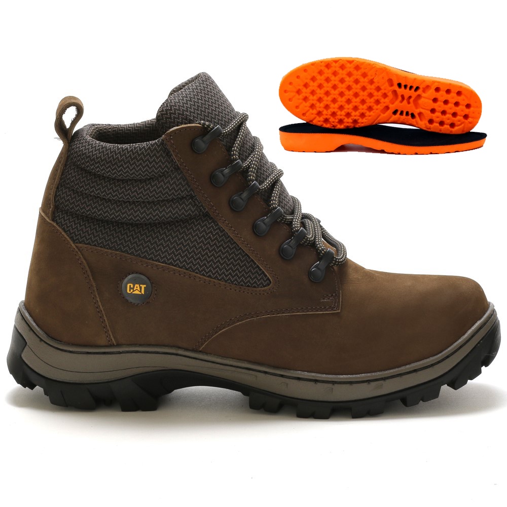 Cat Footwear Bota masculina de construção de liga metálica