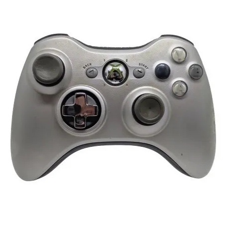 Controle Prata Xbox 360 - Edição Especial Dpad - Com detalhes Cosméticos -  Leia Anúncio