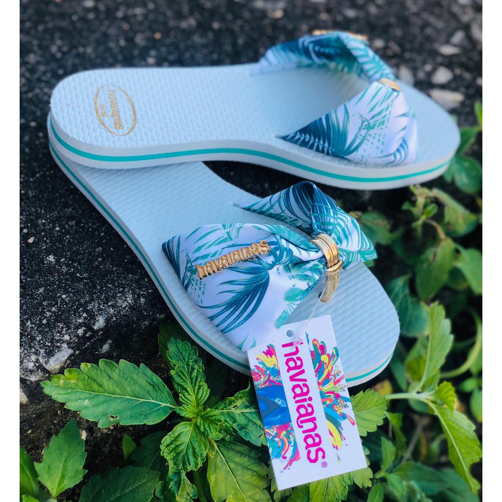 Rasteirinha best sale havaianas tecido