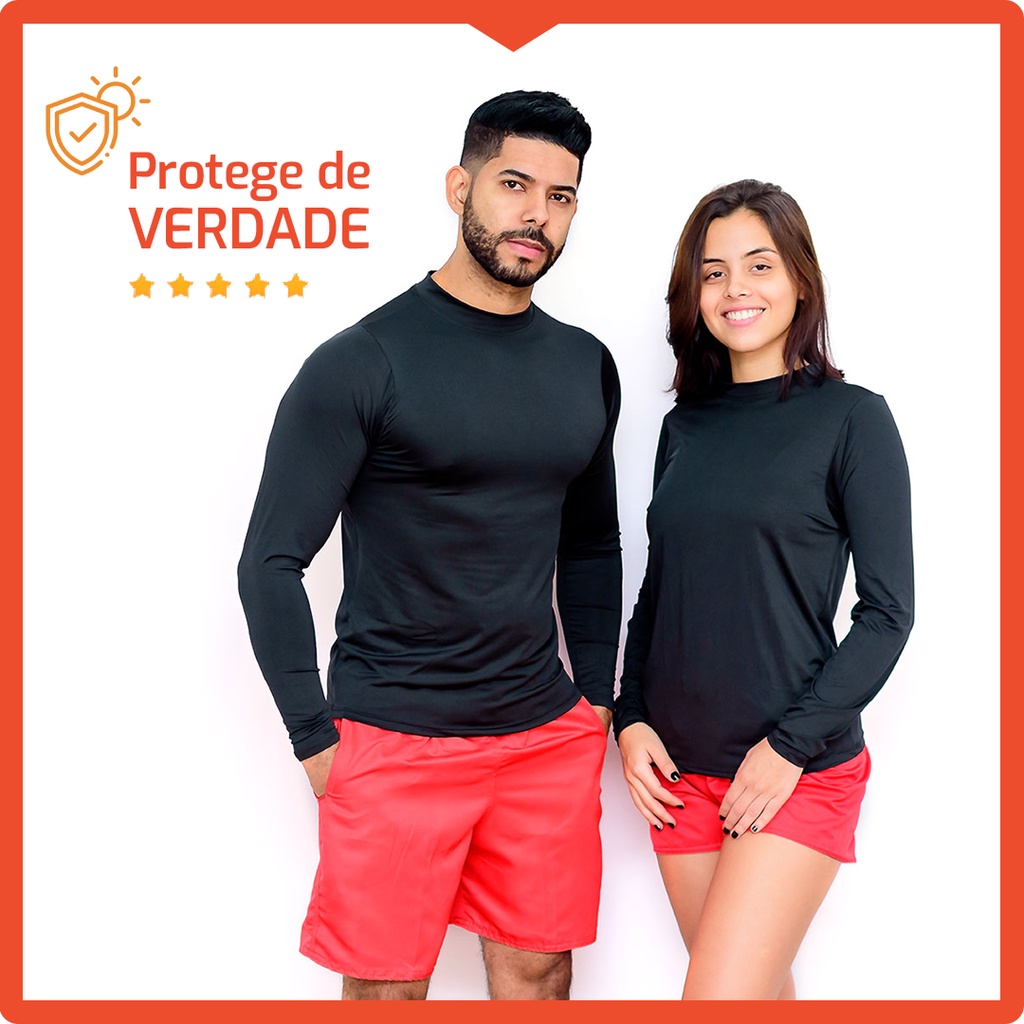 Compre agora seu Conjunto Térmico Camisa Calça Térmica Proteção Solar UV  50+ - Frete Gratis