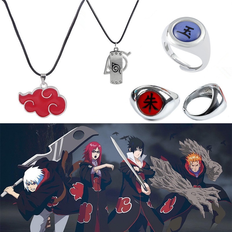 Anillo Itachi Uchiha Naruto Akatsuki Cosplay Anime Con Caja