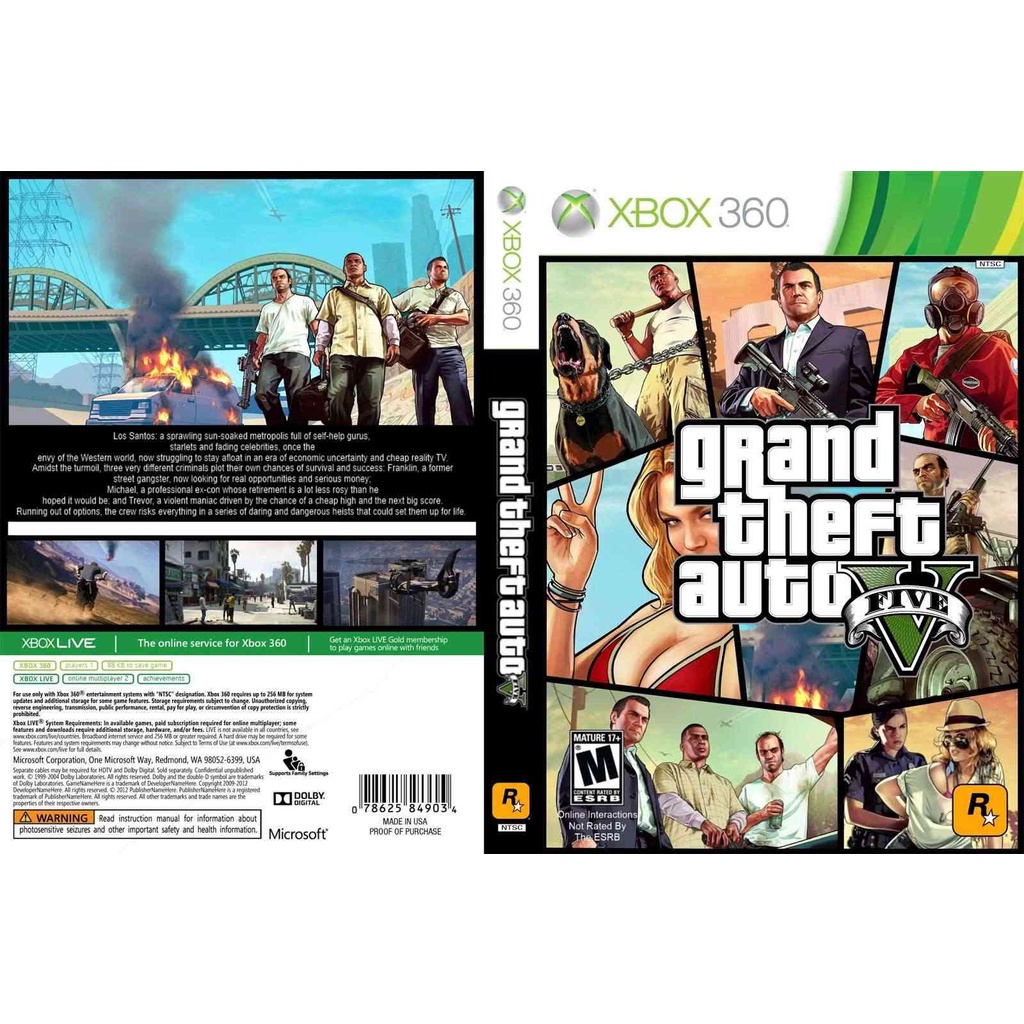 Grand Theft Auto V (Xbox 360) (GTA 5) Achievements