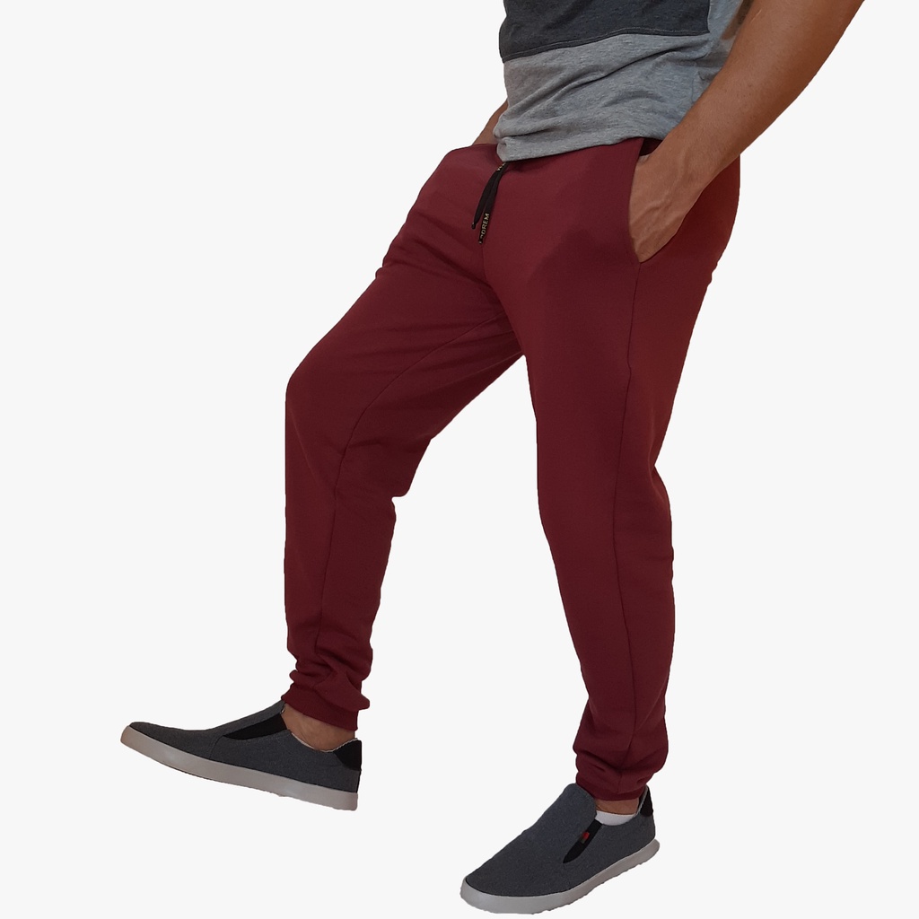 Calça moletom sale vinho masculina