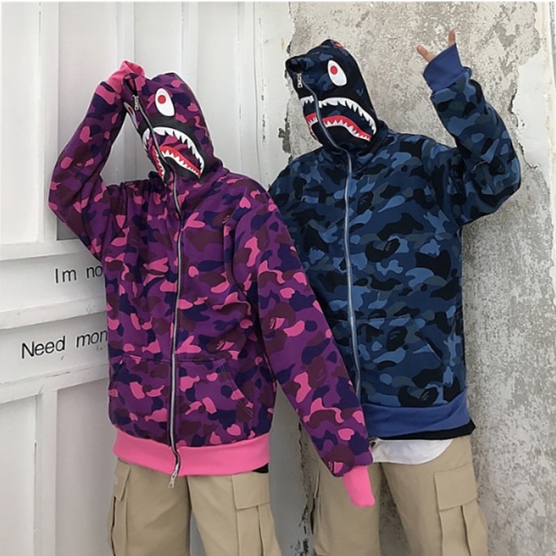 Jaqueta cheap bape shark