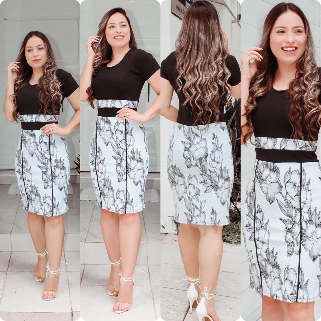 Vestido Moda Evang lica Tubinho Barato Atacado