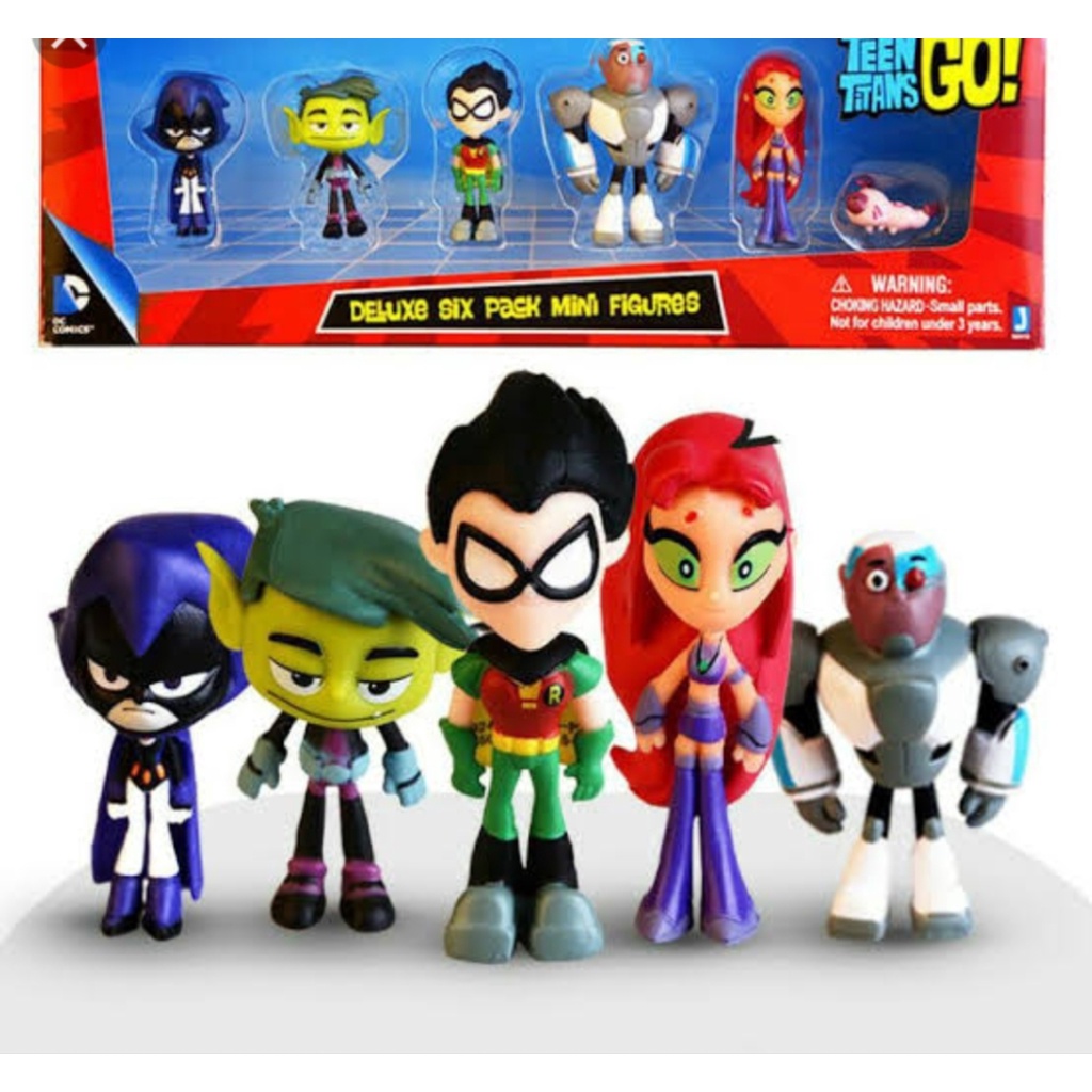 Bonecos Jovens Titans Brinquedo Infantil Teen Titans | Shopee Brasil