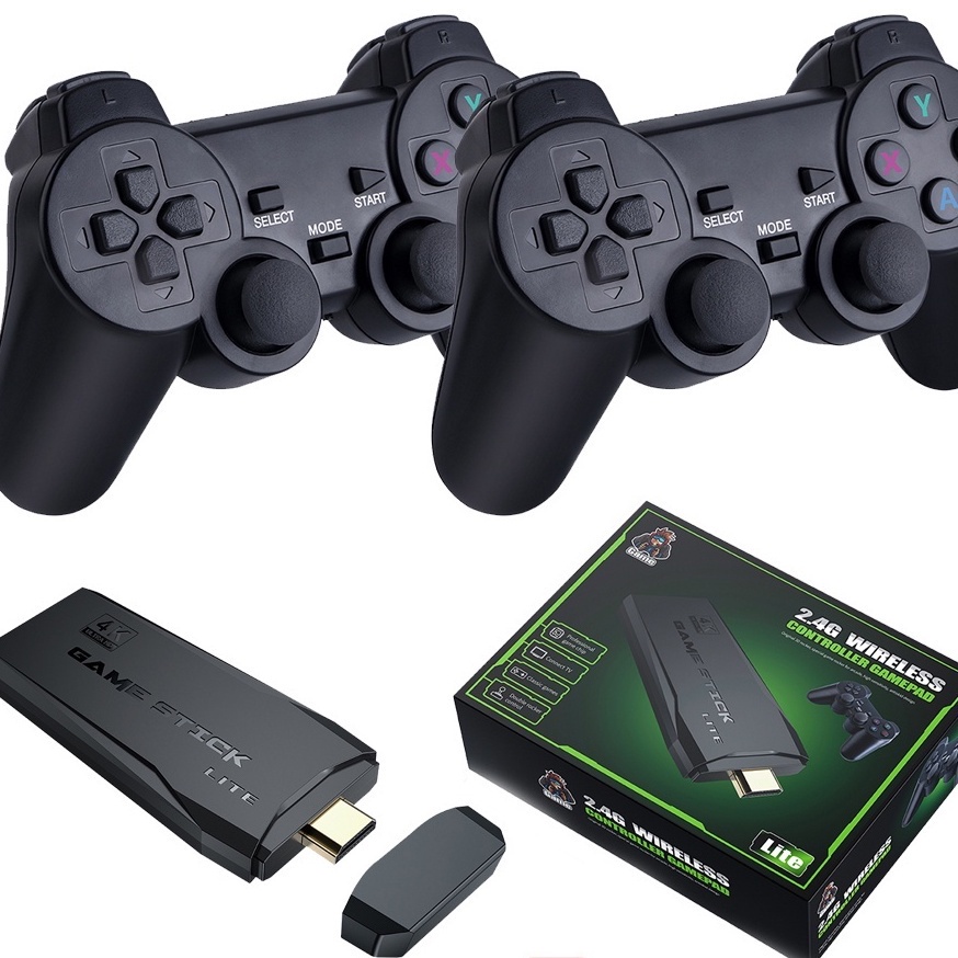Console De Vídeogame M8 Clássico Retro Stick Sem Fio 4K HD 10000/3500 Jogos  Family Playstation