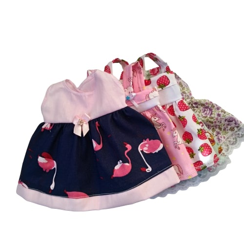 Roupas para bonecas padrão baby Alive e similares 4 vestidos