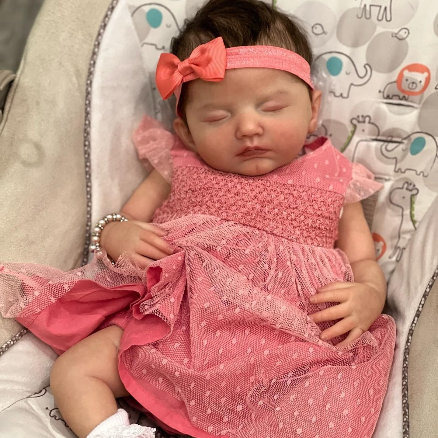 Compre Npk 55cm bebe boneca reborn criança menina rosa princesa