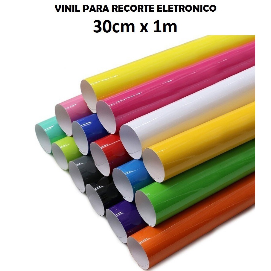 Vinil 30cm x 1m Adesivo para Silhouette Imprimax. Indicado para  envelopamento e recorte eletrônico.