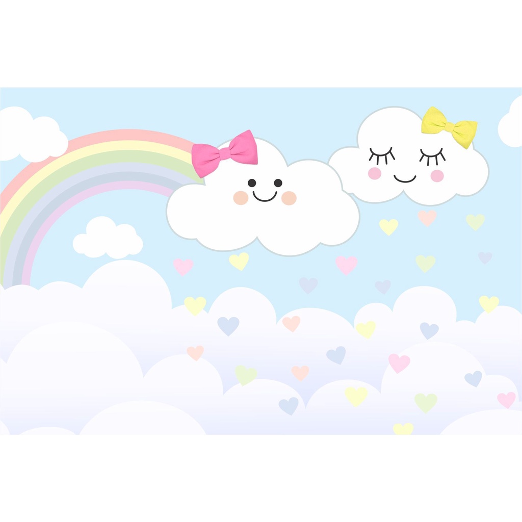 Painel Festa 1x0,65cm Rainbow Friends