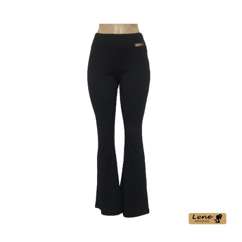 Calça flare 2024 piquet colmeia