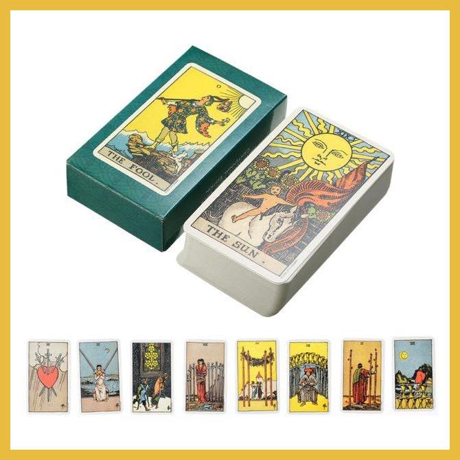 E. A. Baralho de cartas Waite Tarot, jogos de tabuleiro e cartas Vintage, o  produto mais vendido, essencial para o entretenimento.