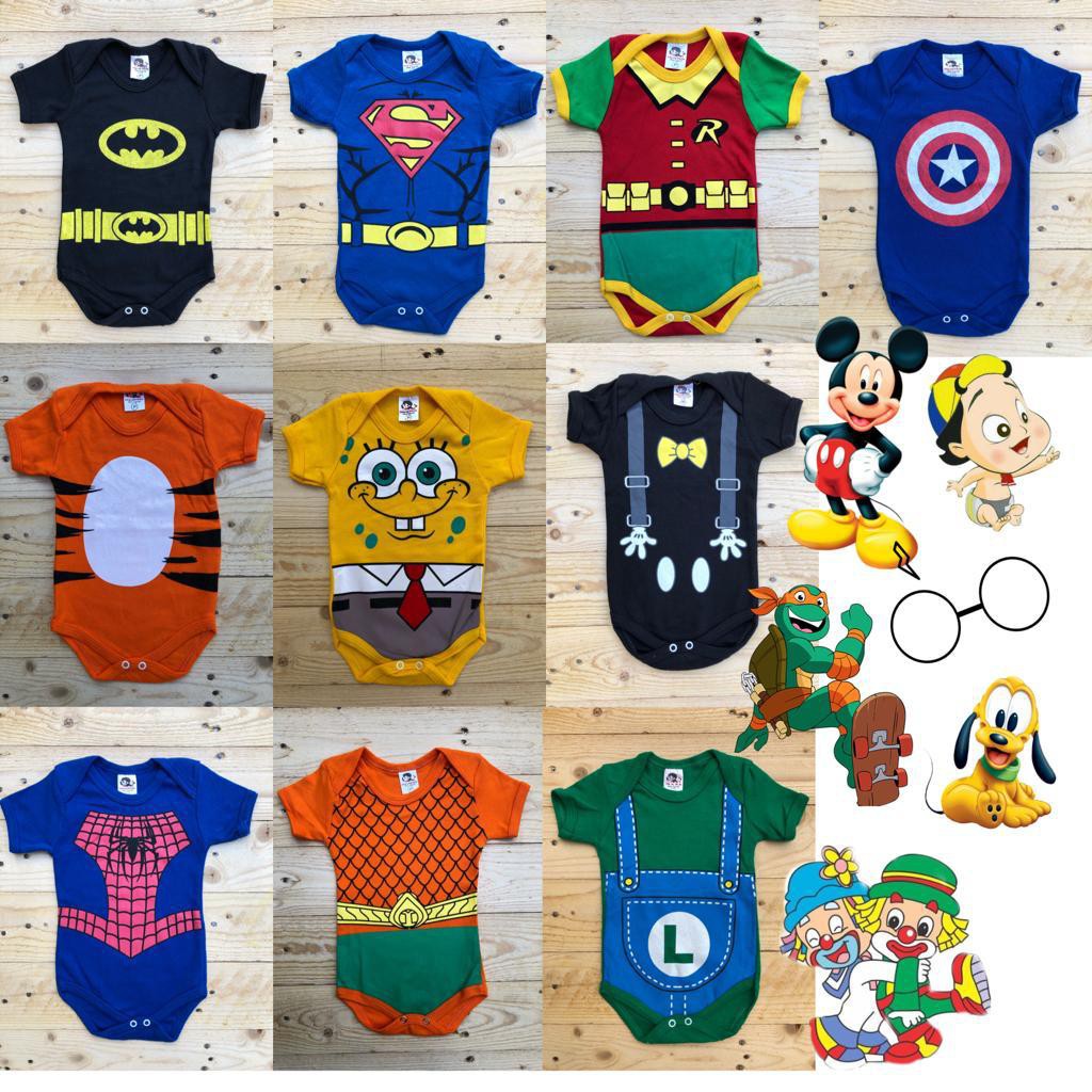 Body Temático Bebê Geek - Fantasia Mesversário