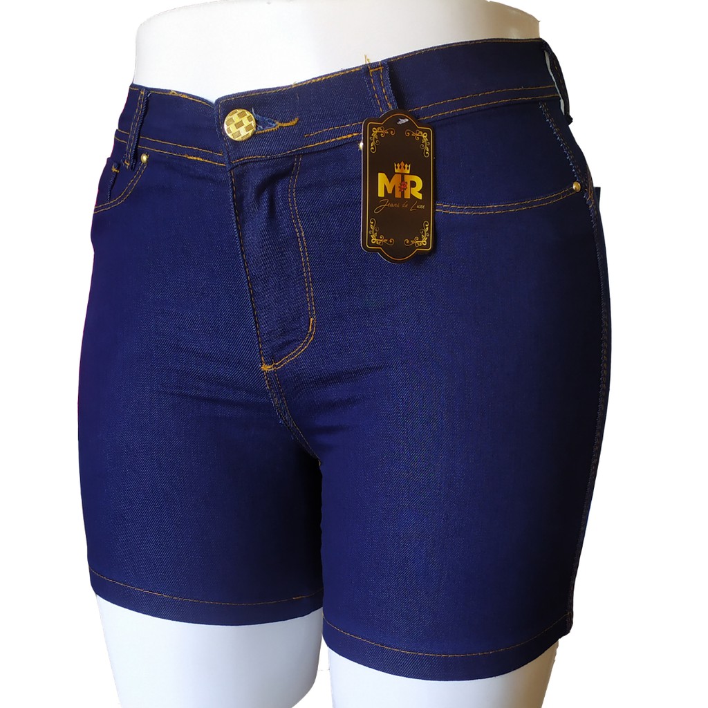 Short meia coxa cintura hot sale alta