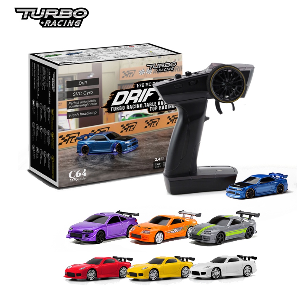 Turbo Racing 1 : 76 C64 C71 TC01 Drift RC Carro Pode Ser