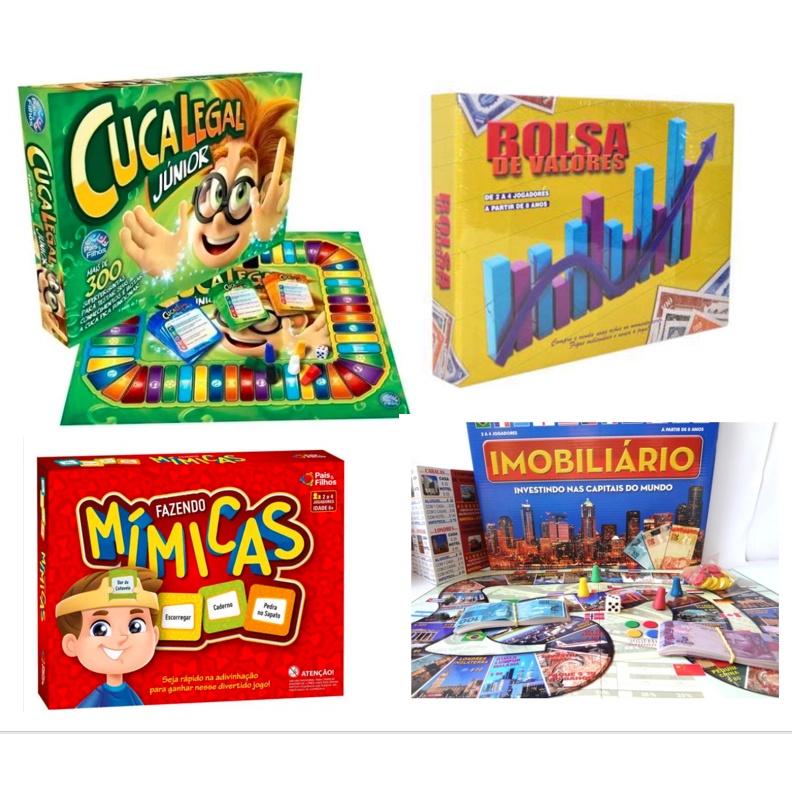 Kit 2 Jogos De Tabuleiro Infantil Cuca Legal Top E Mimica