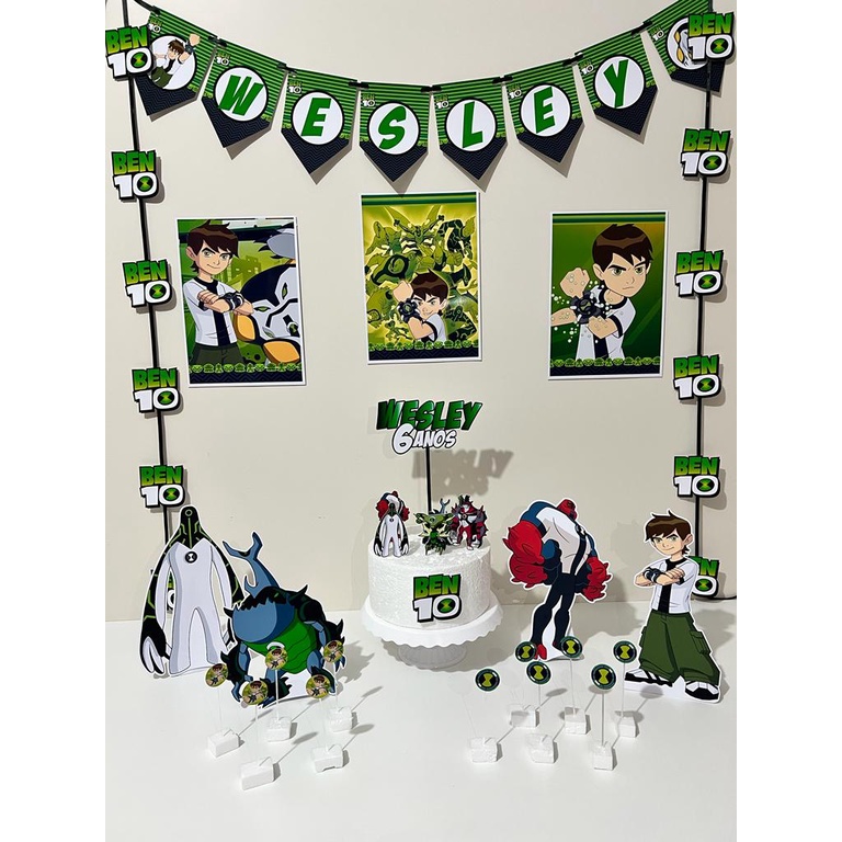 Ben 10 Reboot Kit Decoraçã 10 Mini Displays De Festa