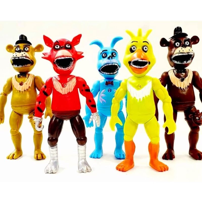 Kit 5 Bonecos Animatronics Five Nights At Freddy's Oferta