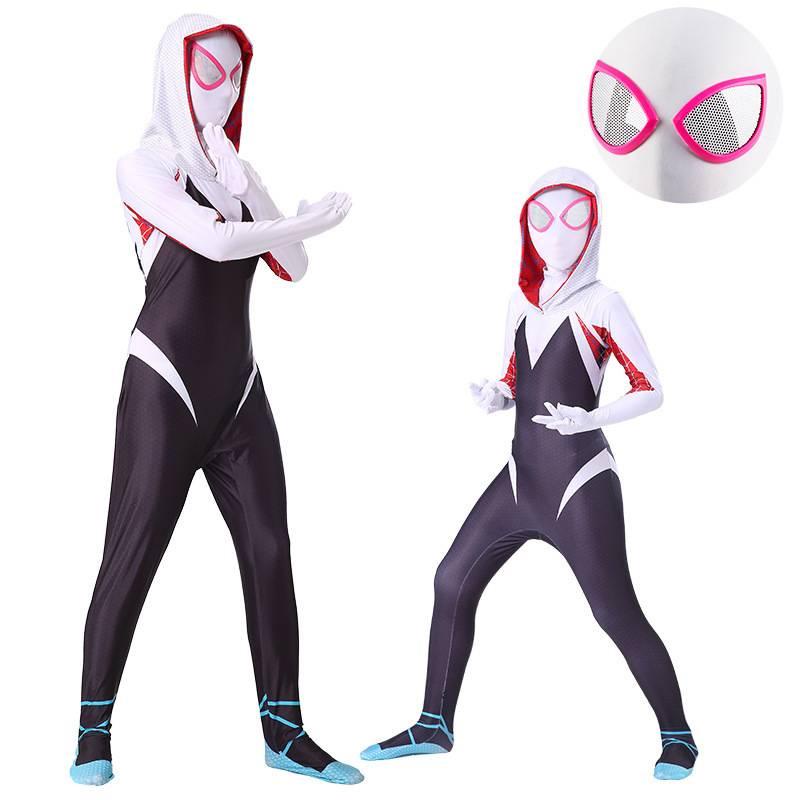 Spider Gwen Stacy Costumi Cosplay per Donna Stampa 3D Tute per Bambini  Adulti per Halloween Costumi Cosplay Spider Girls Costume Spiderman -   Italia