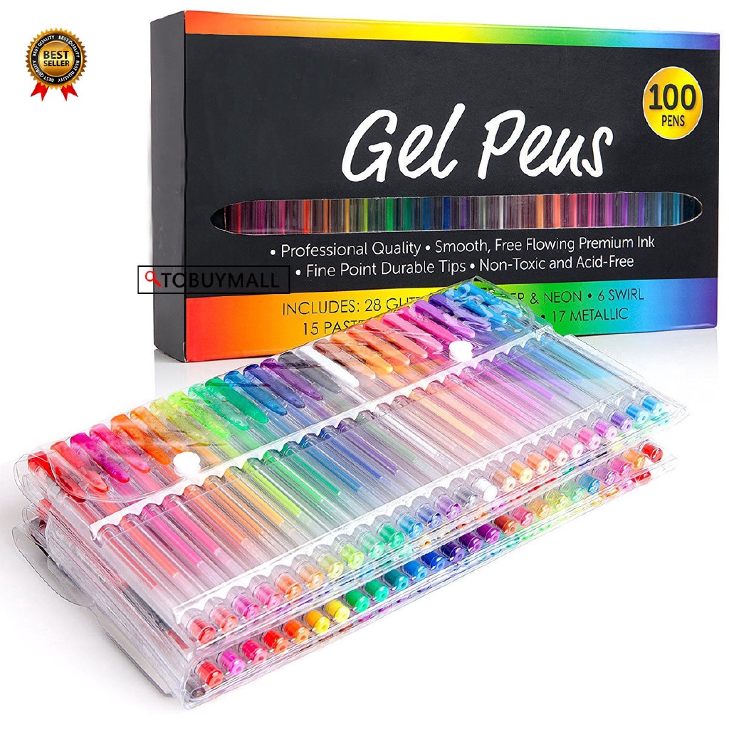 100 color hot sale gel pens