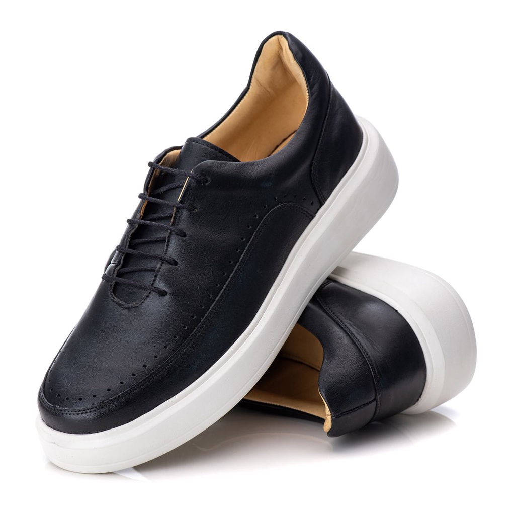 Tenis casual best sale masculino couro