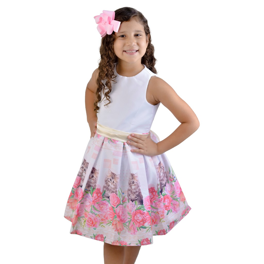 Vestido rodado hot sale para menina