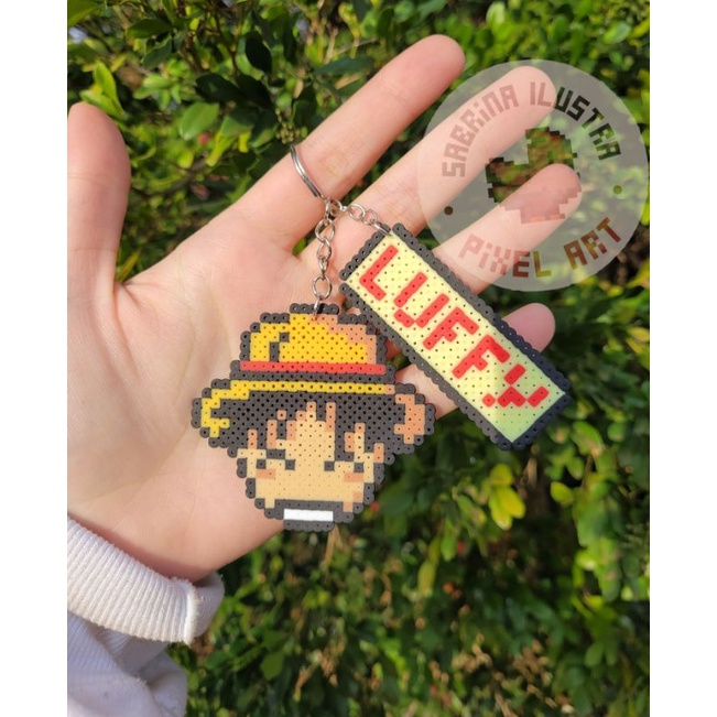 Chaveiro / Imã / Peça decorativa Going merry one piece navio perler beads  hama beads luffy anime pixel art 8bits