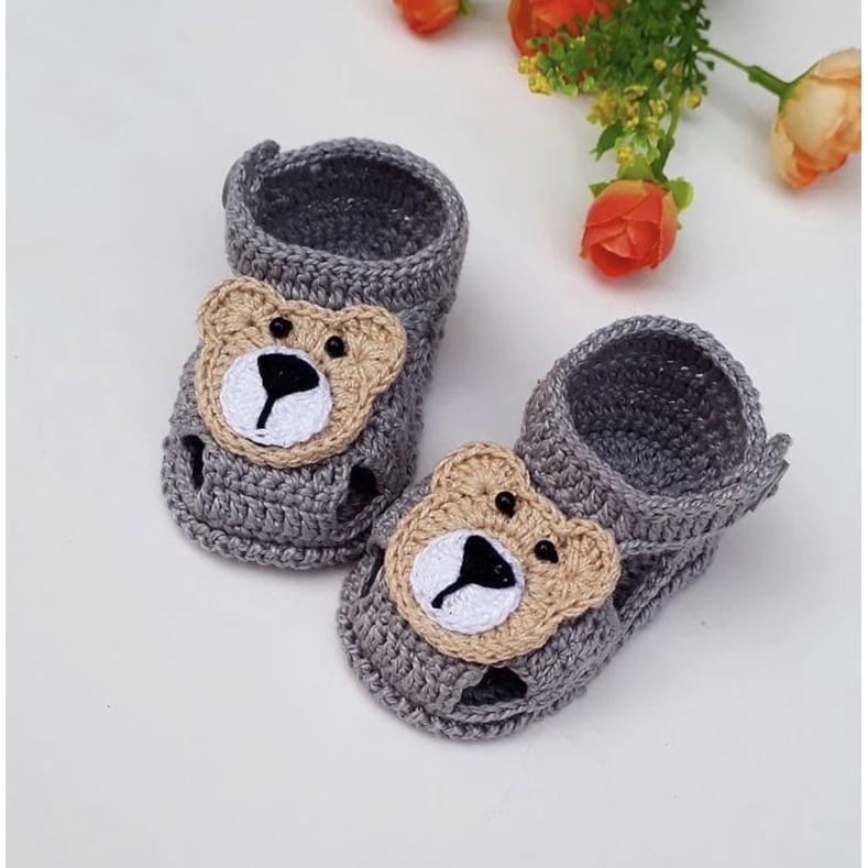 Sapatinho masculino de hot sale croche para bebe